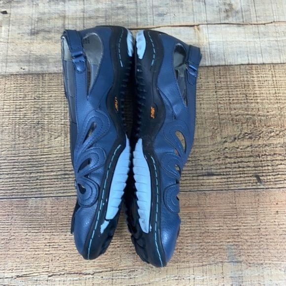 Jambu JBU Blue Leather Juniper Ballet Flats - Picture 4 of 10